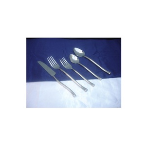 Juegos de mesa de comedor de diseño real Juego de cubiertos con mango giratorio de bambú Vajilla de acero inoxidable real Cubiertos de plástico de diseño - Product Image 3