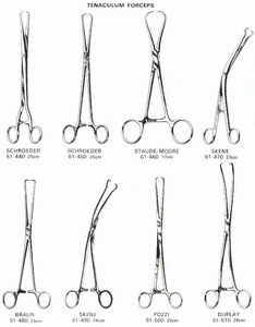 Staude Moore 17cm Tenaculum Forceps Instrumentos de Ginecología de calidad alemana Instrumentos quirúrgicos de potencia manual Material metálico basado - Product Image 3