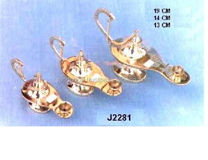 Lámpara de Aladdín de latón fundido para decoración del hogar, decoración tradicional de Metal indio, soportes de incienso para artesanías - Product Image 2