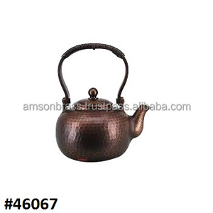 บ้านและโรงแรมใช้โบราณเข้มทองแดงทุบกาต้มน้ำชา - Product Image 4