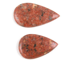 2ชิ้นพลอยสีแดงธรรมชาติอัญมณีหลวม cabochons เรียบในห่อเครื่องประดับรูปแบบขายส่ง - Product Image 1