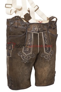 Lederhosen บาวาเรีย,Trachten Wear,Kurz Lederhose,เยอรมัน,หนัง - Product Image 4