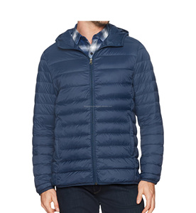 Chaqueta con capucha para hombre, chaqueta acolchada de alta calidad, ligera, resistente al agua, personalizada - Product Image 4
