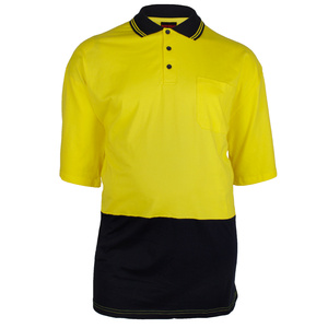 Chemise haute visibilité personnalisée/Polo réfléchissant respirant 100% coton unisexe avec poche avant - Product Image 5