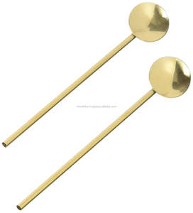 Cuchara mezcladora de artículos de barra reutilizable de acero inoxidable plateado para bebidas frías de verano juegos de cucharas mezcladoras de cóctel de cerveza - Product Image 5