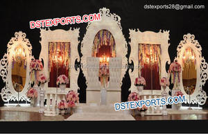 Modern Style Indian <b>Wedding</b> Backdrop <b>Decoration</b> Latest Design <b>Wedding</b> Frame <b>Walls</b> - Product Image 3
