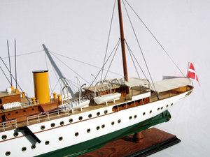 Rooyal <b>Yacht</b> Dannebrog Wooden Model Boat Handcrafted Novelty Gift - Product Image 2