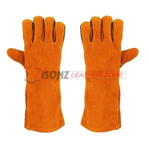 ถุงมือเชื่อมหนังวัวแท้ ISONZ รุ่น ISONZ-2410-18-1 แบบหนาพิเศษ 35 ซม. หนังกลับ หนา 1.2 มม. มาตรฐาน TIG EN 388 - Product Image 4