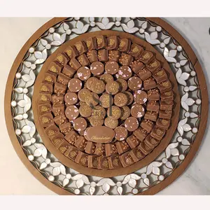高品质最畅销的独特设计巧克力托盘，由越南手工制作，珍珠母镶嵌