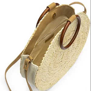 Round straw bag Bali crossbody bag good quality cheapest wholesale in Vietnam