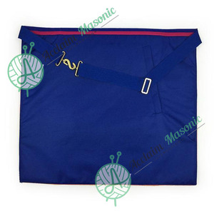 Masonic Mark regalia Grand officers undress เสื้อหนังแกะปักเย็บทองแดงสี่เหลี่ยมทำจากหนังโพลีเอสเตอร์คุณภาพสูง - Product Image 3