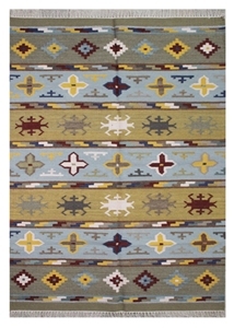 Conjuntos y alfombras Kilim compactas y de tejido alto ecológico del exportador indio - Product Image 2
