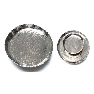 Trending de l'industrie Forme moderne et élégante Plateau décoratif en aluminium pour la décoration de table à manger de mariage avec logo personnalisé - Product Image 1