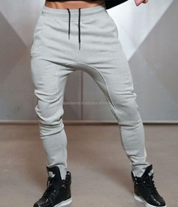 Pantalones de chándal casuales para correr con cordón de algodón Pantalones antiarrugas de talla grande - Product Image 3