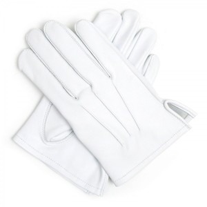 Gants en coton brodés maçonniques avec logo personnalisé - Utilisation professionnelle Quatre saisons 100% coton - Product Image 5