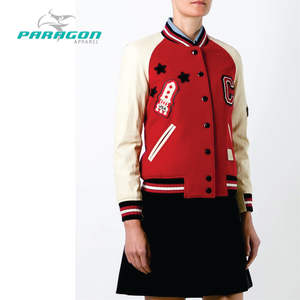 Belle conception personnalisée Street Wear Vestes universitaires en laine respirante pour femmes - Product Image 2