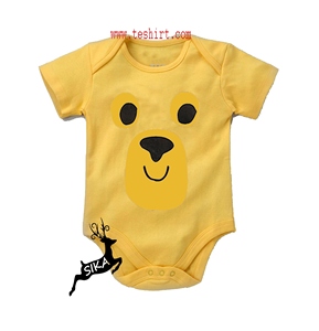 Ropa para Bebés, Mono de Fibra de Bambú/Spandex, Estilo Vintage, Manga Corta, Pijama con Patrón Bordado - Product Image 6