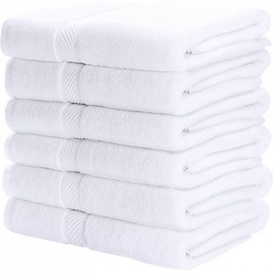 ผ้าขนหนูอาบน้ำสีขาวหรูหรา600 Gsm 100% - Product Image 4