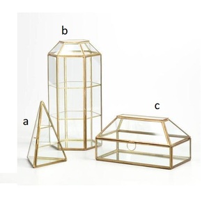 Boîte à bijoux en laiton et verre de luxe pour le stockage et la décoration - Product Image 3