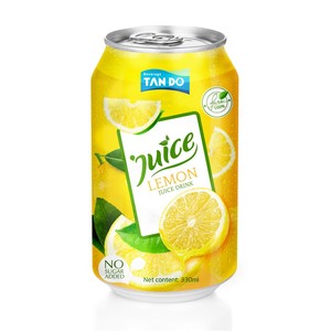 For Tan Do Brand 100% Pure Lemon Juice 330ml Can Free Sample Vietnam Factory OEM ODM Private Label <b>Beverage</b> Supplier - Product Image 2