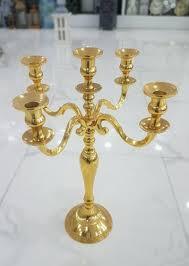 Silver Wedding Centerpiece <b>Candelabras</b> Tall - Product Image 4