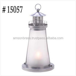 Linterna de vela de Metal para decoración del hogar colgante marroquí linterna de vela de hierro y vidrio para patio y decoración del hogar - Product Image 5