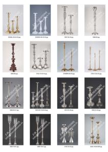 เชิงเทียนทรงเสาสีทองแบบไร้เปลวไฟ ขายดี สำหรับตกแต่งบ้าน งานแต่งงาน และงานคริสต์มาส - Product Image 2