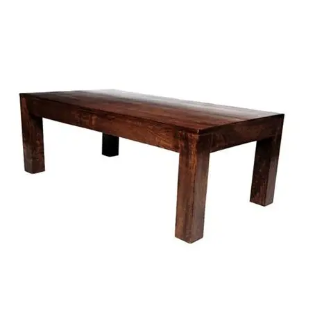 Simple design wood table indoor kitchen and hotels furniture rectangle shape and solid wood table for customized sale