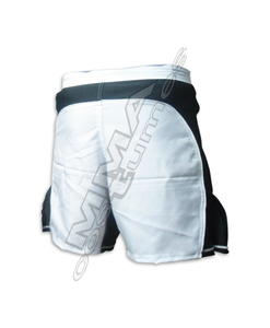 Disfraces de MMA Unisex Cómodo MMA Grappling Board Shorts Blanco y Negro Práctica Ropa diaria para adultos - Product Image 2
