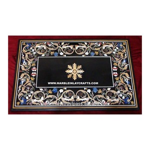 Mesa hecha a mano de mármol negro, PARA CENA - Product Image 1