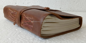 Diario de Cuero Genuino de Tapa Dura A5 Hecho a Mano, Cubierta de Papel con Cierre de Correa de Diario de Cuero Suave, Cuaderno de Uso de Oficina, Gran Regalo de Oficina - Product Image 3