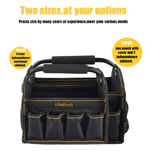 <span class=keywords><strong>Bolsa</strong></span> <span class=keywords><strong>de</strong></span> herramientas <span class=keywords><strong>de</strong></span> electricista, Asa Tubular <span class=keywords><strong>de</strong></span> acero personalizada, lavado <span class=keywords><strong>de</strong></span> coche resistente, detalles, Top abierto - Product Image 4