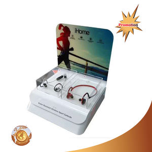 Présentoir d'écouteurs de magasin de détail d'usine présentoir de comptoir en acier acrylique - Product Image 4