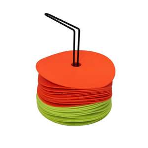 Marqueurs ponctuels Marqueurs d'agilité en caoutchouc antidérapants de 9 pouces Cônes de terrain plats Cônes de basket-ball de football pour l'entraînement et les perceuses (10 pièces) - Product Image 3