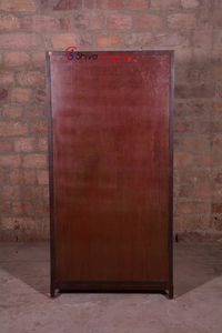 Mobilier d'hôtel commercial industriel vintage métal fait à la main écologique 2 portes en verre Almirah - Product Image 5