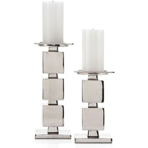 Porte-bougie de décoration de luxe de couleur argent, de qualité supérieure, design moderne, nouveau design, décoration de la maison, pour les fournisseurs en gros en provenance d'Inde - Product Image 1