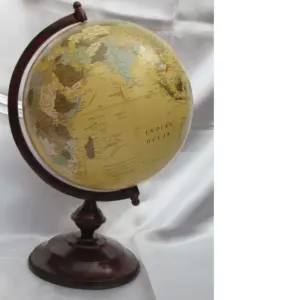 office globe with world map