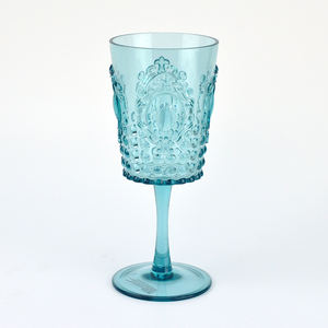 แก้วไวน์สีแดงดีไซน์ทรงเพชรสีเทาโปร่งแสง - Product Image 2