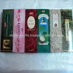 LOT DE MÉLANGE BÂTONS D'ENCENS D'HEM DE L'INDE ourlet agarbatti gros ourlet 120 bâtons boîte pack en mélange arômes de l'inde - Product Image 5