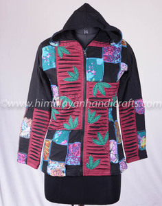 Multidesign Patchwork Razorcut BOHEMIAN LADIES HOODIE CSWJ 430 - Product Image 2