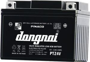 แบตเตอรี่ตะกั่วกรดแบบควบคุมด้วยวาล์วคุณภาพสูง PTZ7L (12V - 7Ah) ยี่ห้อ Dongnai สำหรับรถจักรยานยนต์ ผลิตในเวียดนาม - Product Image 6