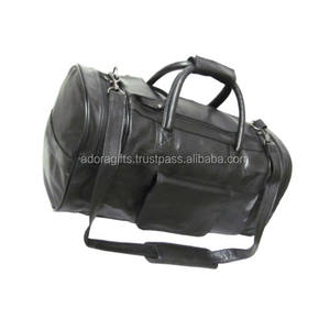 กระเป๋าหนังแท้สีดำวัสดุอินเดียขายส่ง - Product Image 1