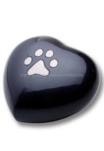 BRASSWORLD INDIA Urne funéraire en métal en forme de cœur de style américain pour animaux de compagnie, articles funéraires de qualité supérieure - Product Image 3