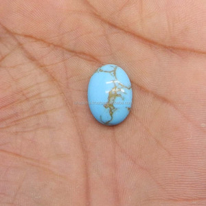 Turquesa Natural de Mohave, Piedra Preciosa de 18x13 mm, Cabujón, 8.95 Quilates, Azul, Origen Estadounidense, Suelta para Joyería - Product Image 3