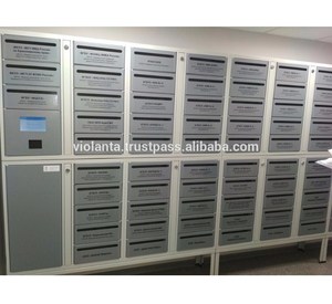 Kotak surat elektronik RFID untuk apartemen konstruksi baja tahan lama - Product Image 1