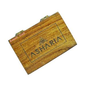 Caja de madera con acabado quemado, embalaje de artículos pequeños - Product Image 3