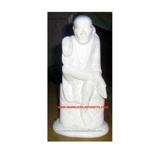 Handmade Marble Sai Baba Statue, Marble Sai Nath Statue - Product Image 1