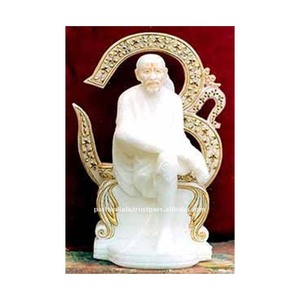 หินอ่อนสีขาวเชอร์ดิไสบาบารูปปั้น - Product Image 1