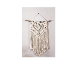 Creativo bajo MOQ hecho a mano multicolor macramé colgante de pared mayorista fabricante venta directa de fábrica - Product Image 1