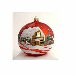 Bonne conception Arbre de Noël classique décoratif en verre boule suspendue styles de fête boule de verre ornement - Product Image 6